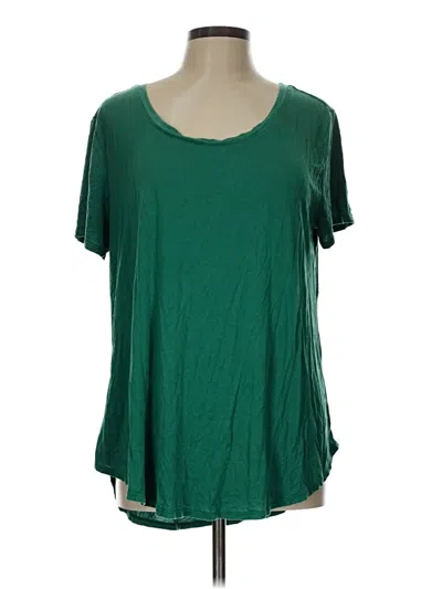 Pre-owned Grace & Lace Short Sleeve T-shirt In Green