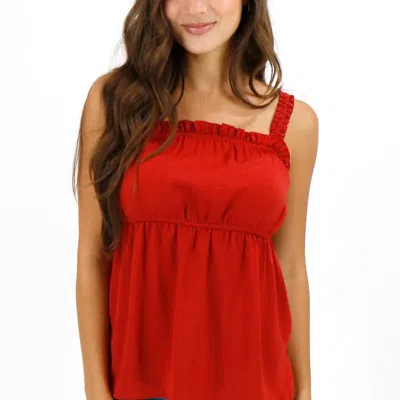 Grace & Lace Simply Sweet Cami Top In Red
