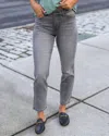 Grace & Lace Skinny Straight Leg Waist Shaper Jeans In Grey Wash
