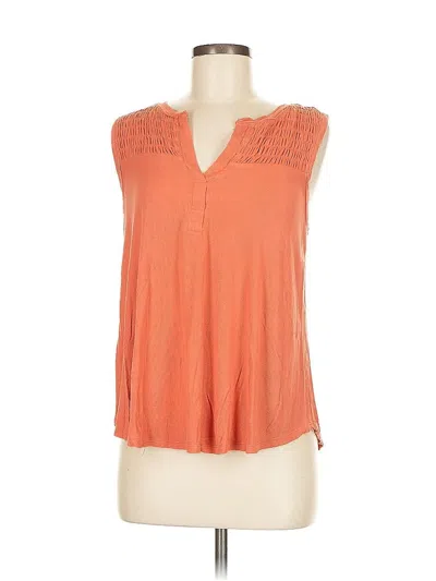 Pre-owned Grace & Lace Sleeveless Blouse In Orange