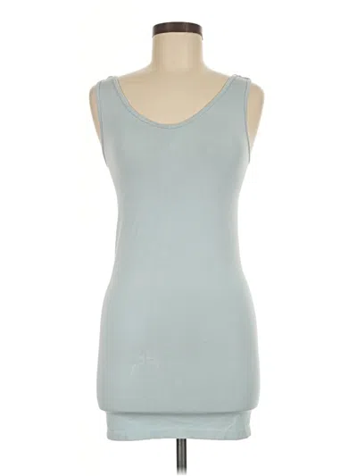 Pre-owned Grace & Lace Tank Top Blue Strapless Neckline Tops