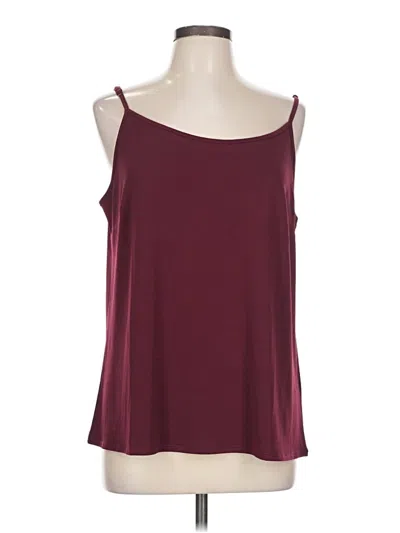 Pre-owned Grace & Lace Tank Top Burgundy Strapless Neckline Tops