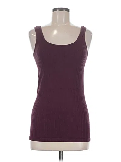 Pre-owned Grace & Lace Tank Top Burgundy Strapless Neckline Tops