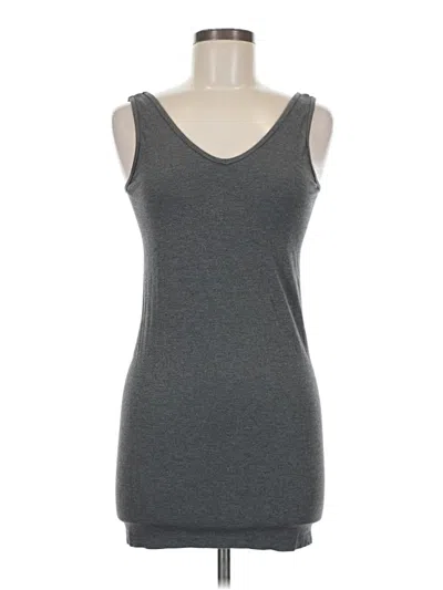 Pre-owned Grace & Lace Tank Top Gray Strapless Neckline Tops