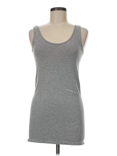 Pre-owned Grace & Lace Tank Top Gray Strapless Neckline Tops