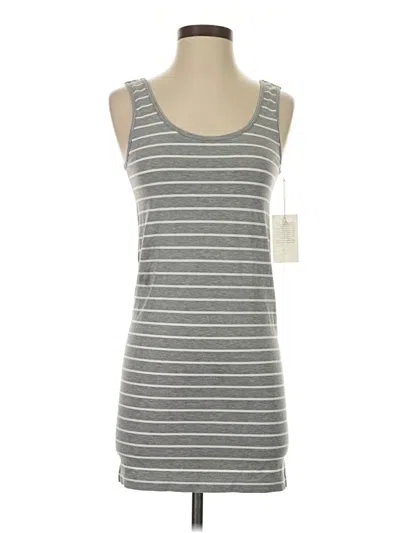 Pre-owned Grace & Lace Tank Top Gray Strapless Neckline Tops