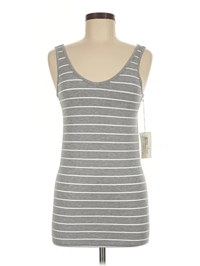 Grace & Lace Tank Top Gray Strapless Neckline Tops