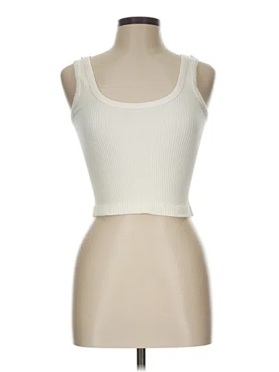 Pre-owned Grace & Lace Tank Top Ivory Strapless Neckline Tops In White