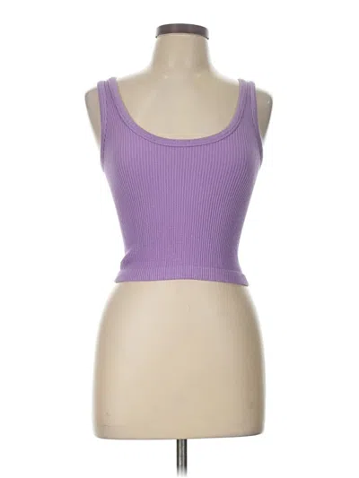 Pre-owned Grace & Lace Tank Top Purple Strapless Neckline Tops