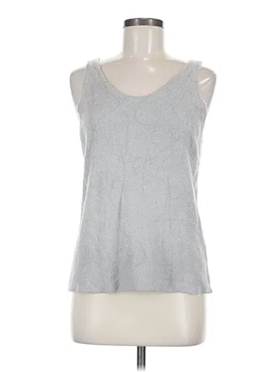 Pre-owned Grace & Lace Tank Top Silver Halter Neckline Tops