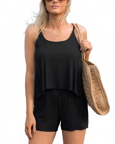Grace & Lace Tiered Romper In Black