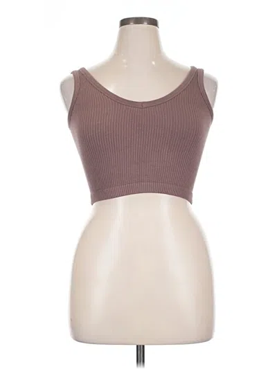 Pre-owned Grace & Lace Tube Top Brown Strapless Neckline Tops