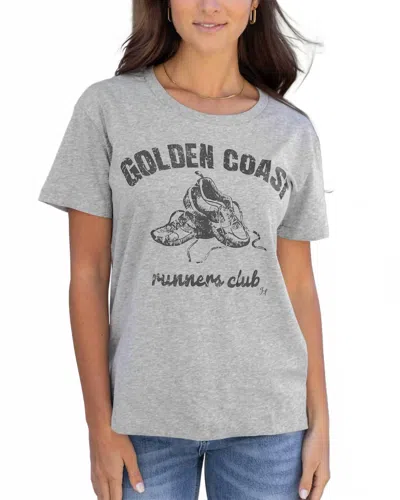 Grace & Lace Vintage Fit Any Day Graphic Tee In Runner's Club In Gray