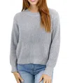 Grace & Lace Waffle Knit Sweater In Heathered Gray In Gray