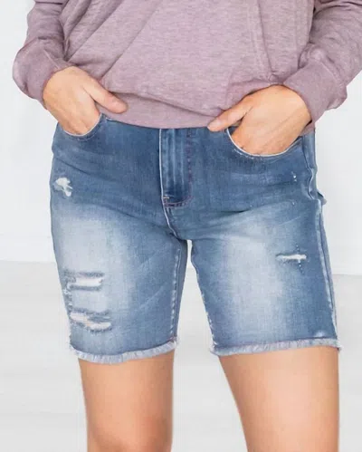 Grace & Lace Women's 7" Shorts In Distressed