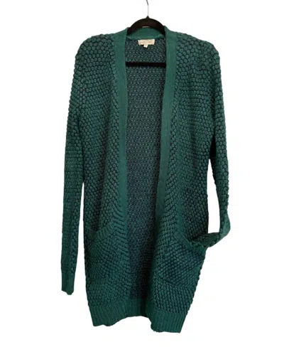 Grace & Lace Women's Wubby Cardigan In Green