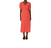 Grace & Mila Poldie Dress In Terracotta In Red