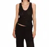 Grace & Mila Rarely Tank Top In Noir In Black
