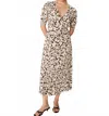 Grace & Mila Vines And All Midi Dress In Cream/black In Neutral