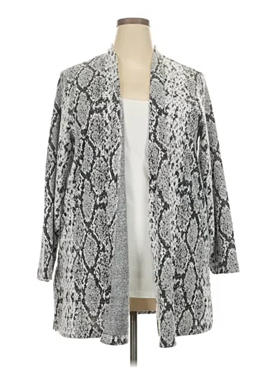 Pre-owned Grace Cardigan Sweater In Silver
