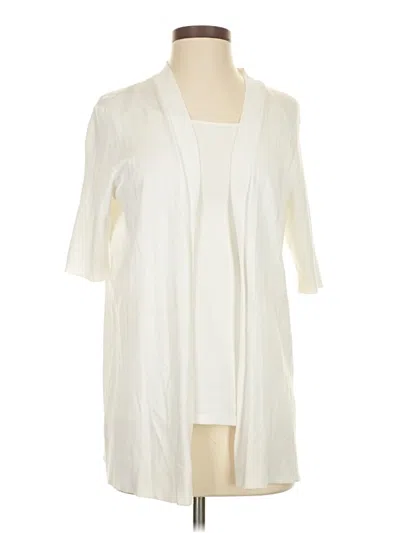 Pre-owned Grace Cardigan Sweater In White
