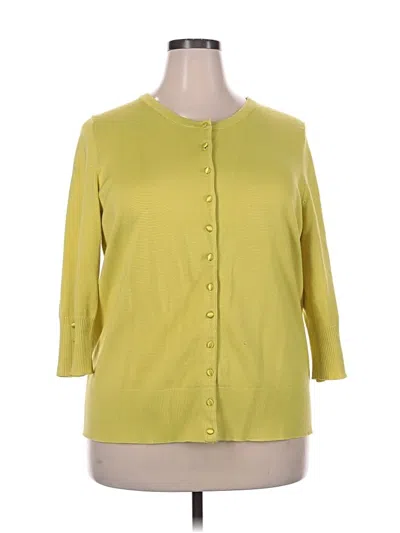 Pre-owned Grace Cardigan Sweater In Yellow