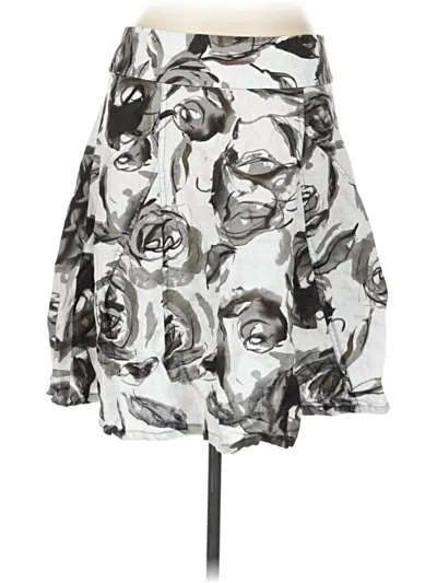 Pre-owned Grace Casual Skirt In Silver