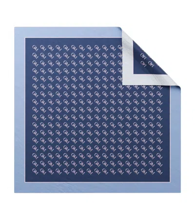 Grace De Monaco Wool-silk The Monogram Scarf