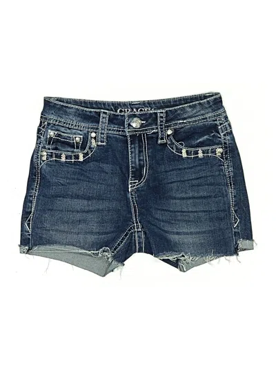 Pre-owned Grace Denim Shorts In Blue