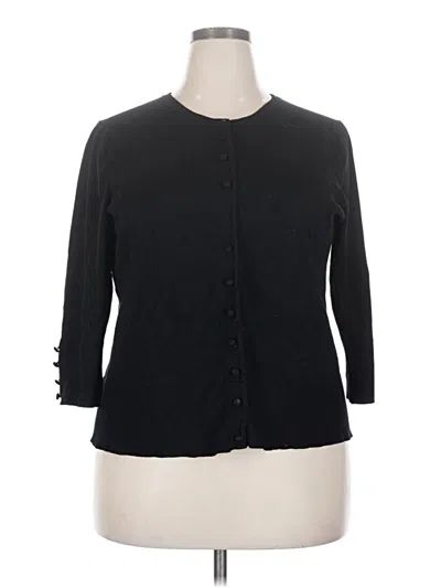 Pre-owned Grace Elements Cardigan Sweater In Black