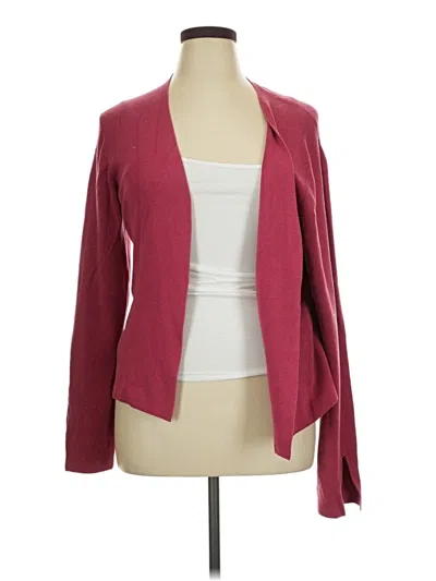 Pre-owned Grace Elements Cardigan Sweater In Burgundy
