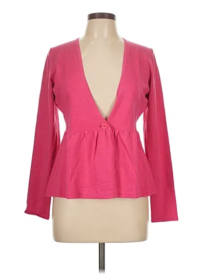Pre-owned Grace Elements Cardigan Sweater In Pink