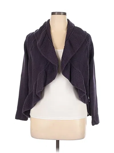 Pre-owned Grace Elements Cardigan Sweater In Purple