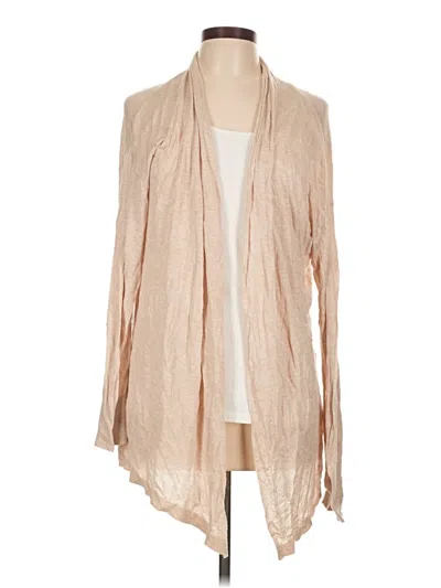 Pre-owned Grace Elements Cardigan Sweater In Tan