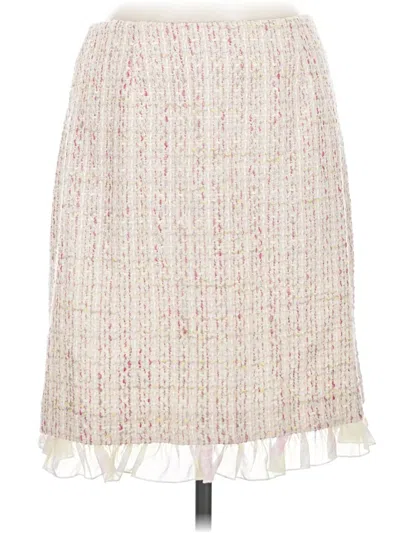 Pre-owned Grace Elements Casual Skirt In Ivory