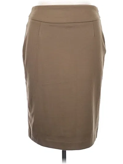 Pre-owned Grace Elements Casual Skirt In Tan