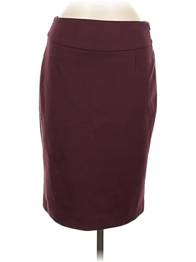 Pre-owned Grace Elements Formal Skirt In Burgundy