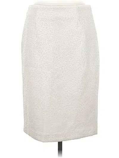 Pre-owned Grace Elements Formal Skirt In Silver