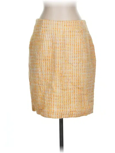 Pre-owned Grace Elements Formal Skirt In Yellow