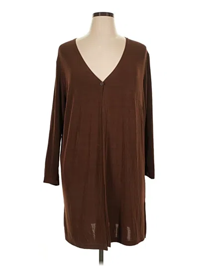 Pre-owned Grace Elements Kimono In Brown