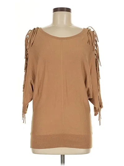 Pre-owned Grace Elements Poncho In Brown