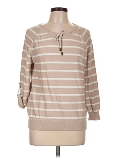 Pre-owned Grace Elements Pullover Sweater In Tan