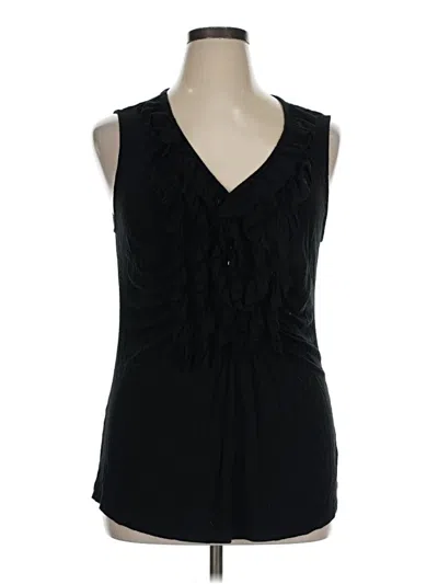 Pre-owned Grace Elements Sleeveless Blouse In Black