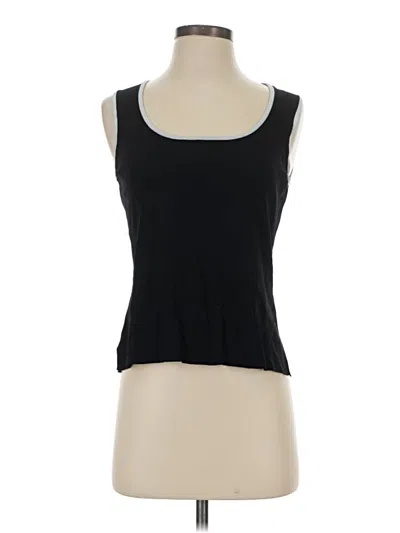 Pre-owned Grace Elements Sleeveless Top Black Scoop Neck Tops