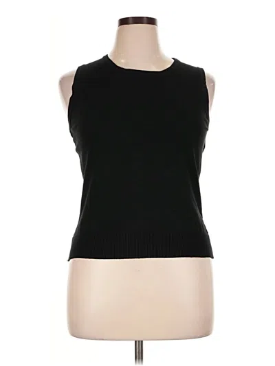 Pre-owned Grace Elements Sweater Vest In Black