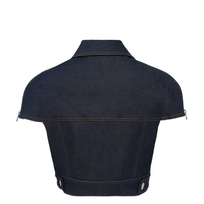 Grace Elwood Cape Denim Jacket