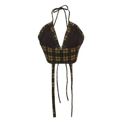 Grace Elwood Check Halter Top