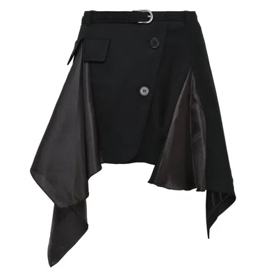 Grace Elwood Jacket-detail Drape Skirt