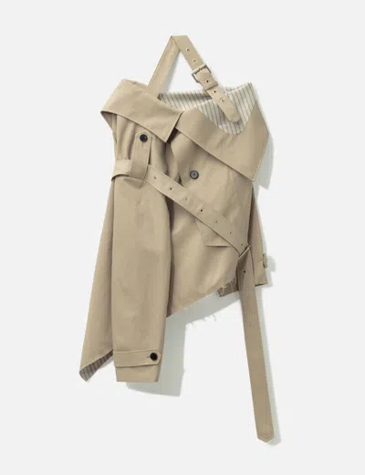 Grace Elwood Trench Dress In Brown