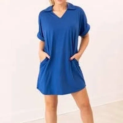 Grace + Emma Cara Mini Dress In Royal Blue